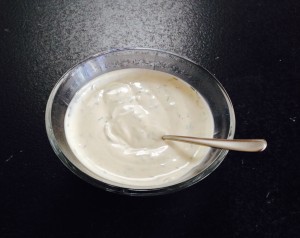 Hjemmerørt creme fraiche dressing